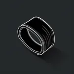 chunky dark wristband image